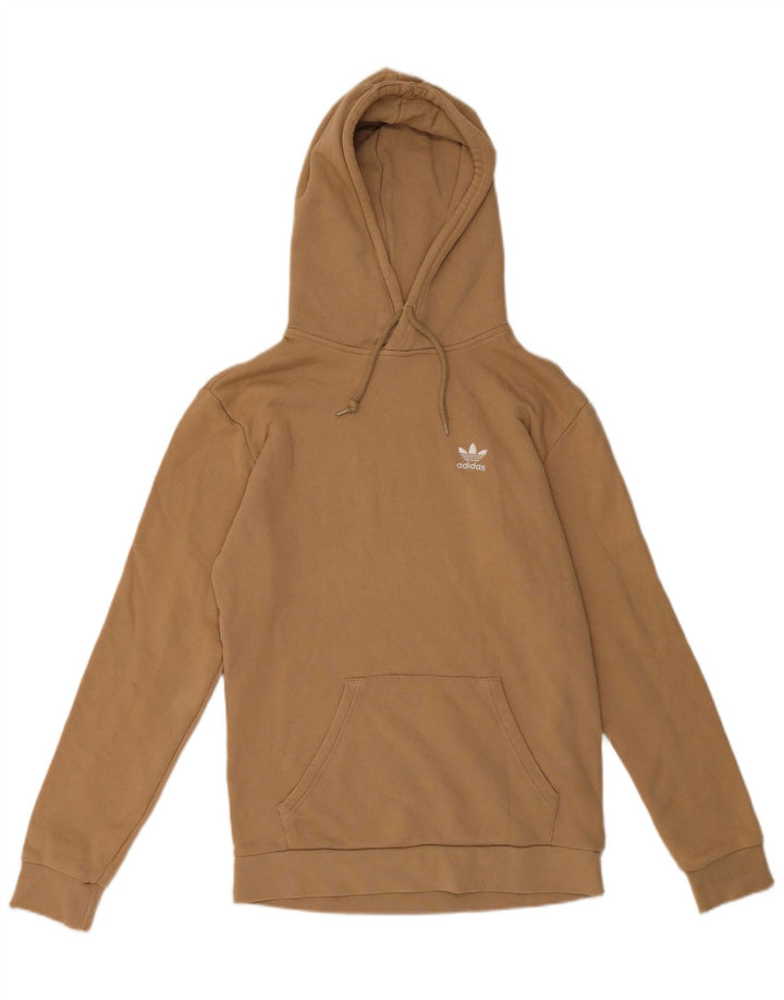 Pulover Adidas pentru bărbați, bumbac mic maro