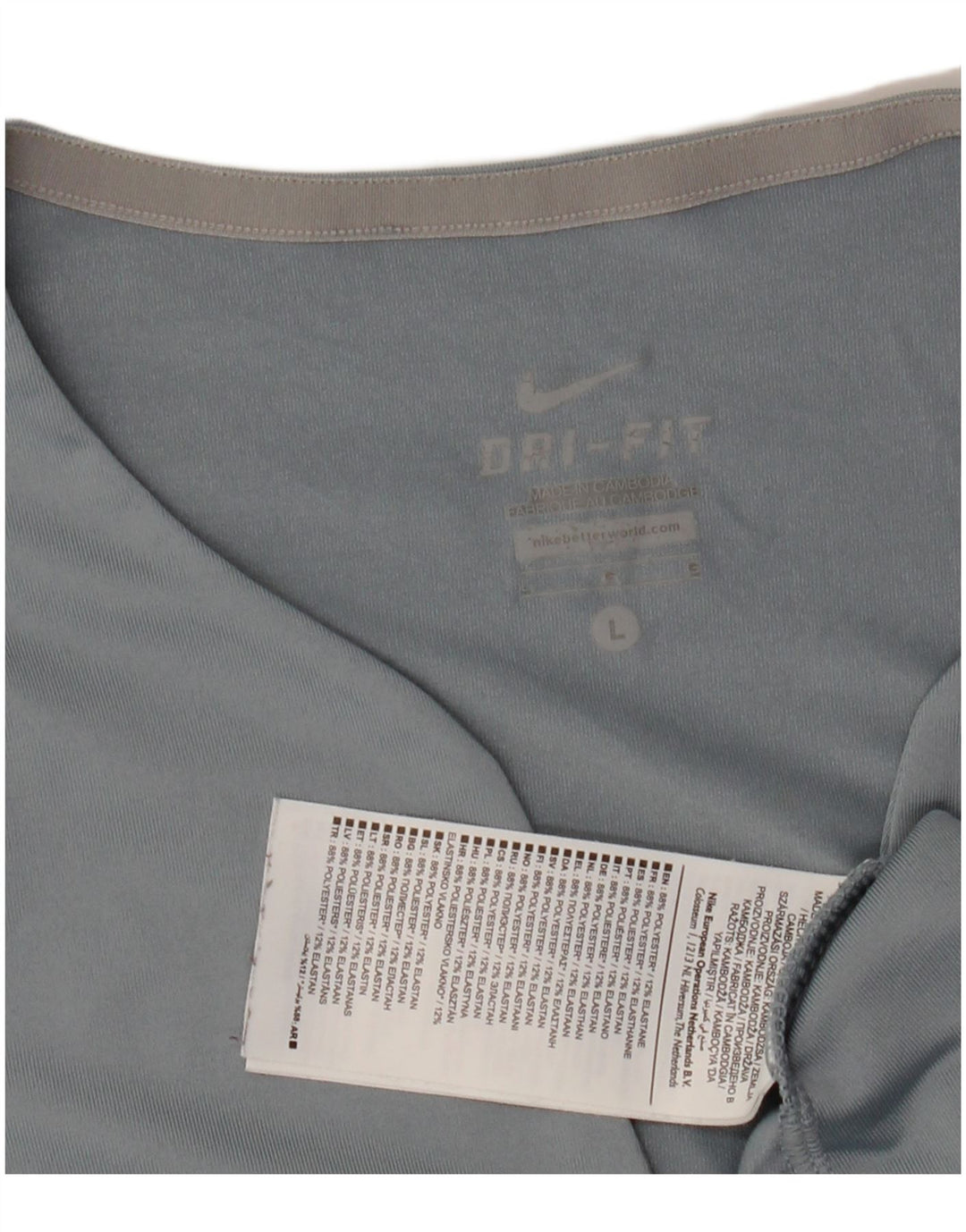 Tricou pentru femei Dri Fit NIKE Top UK 14 Poliester albastru mare