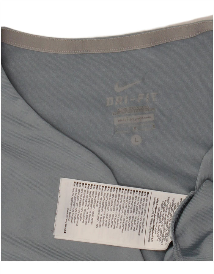 Tricou pentru femei Dri Fit NIKE Top UK 14 Poliester albastru mare