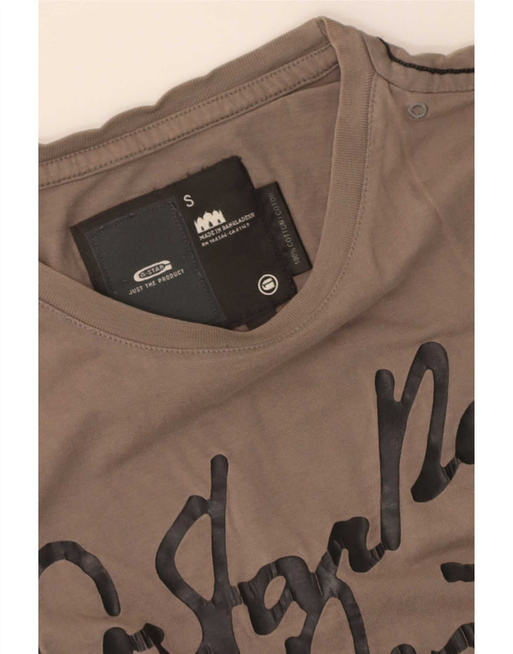 Tricou grafic G-Star pentru bărbați Top mic maro bumbac