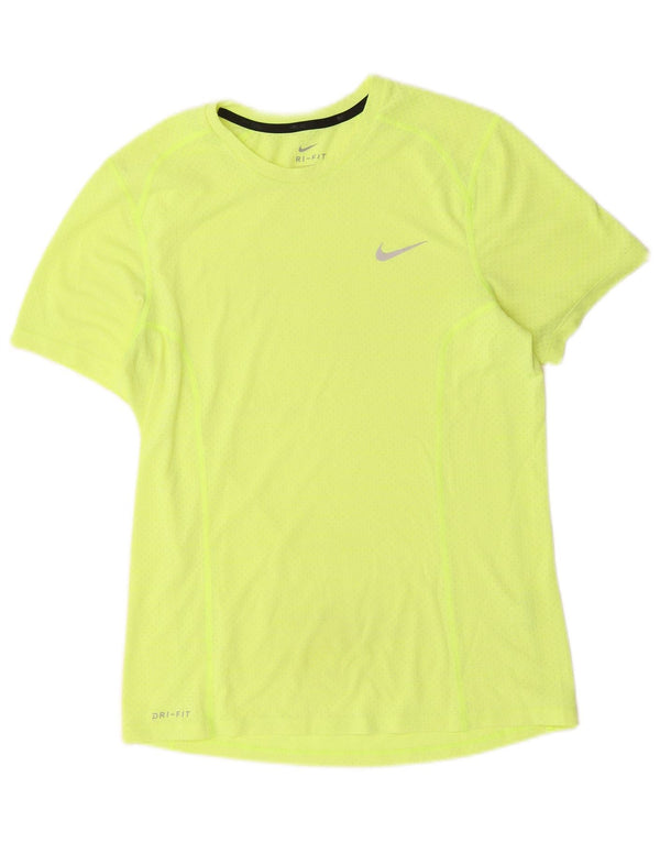 Tricou pentru bărbați Nike Dri Fit Top mic galben
