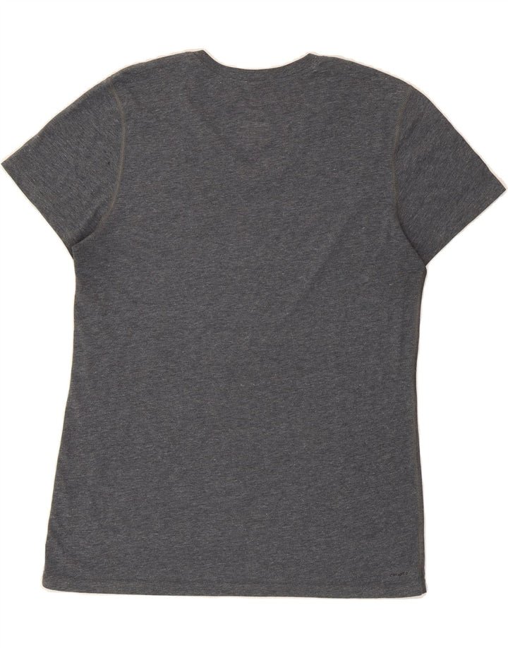 ADIDAS Womens T-Shirt Top UK 16 Large Grey Polyester Vintage Adidas and Second-Hand Adidas from Messina Hembry 