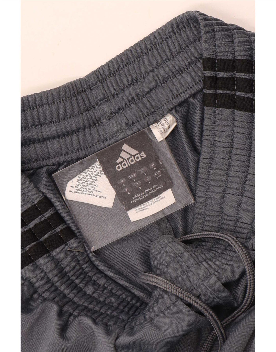 Pantaloni de trening Adidas pentru bărbați, poliester, gri mic