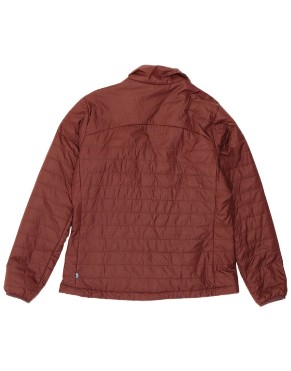 Fjall Raven Womens Padded Jacket UK 14 Medium Burgundy Polyamide