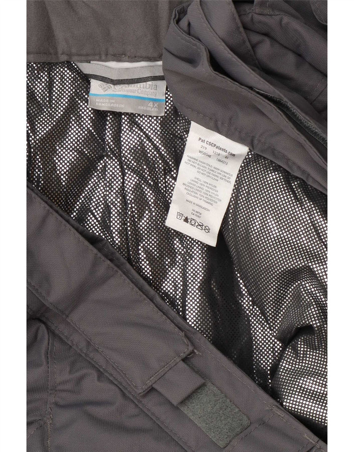 Pantaloni de schi Columbia pentru bărbați, nailon gri 4XL