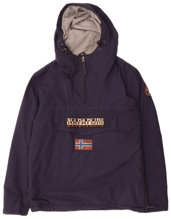 Jachetă Anorak cu glugă Napapijri pentru bărbați UK 38 Medium Bleumarin