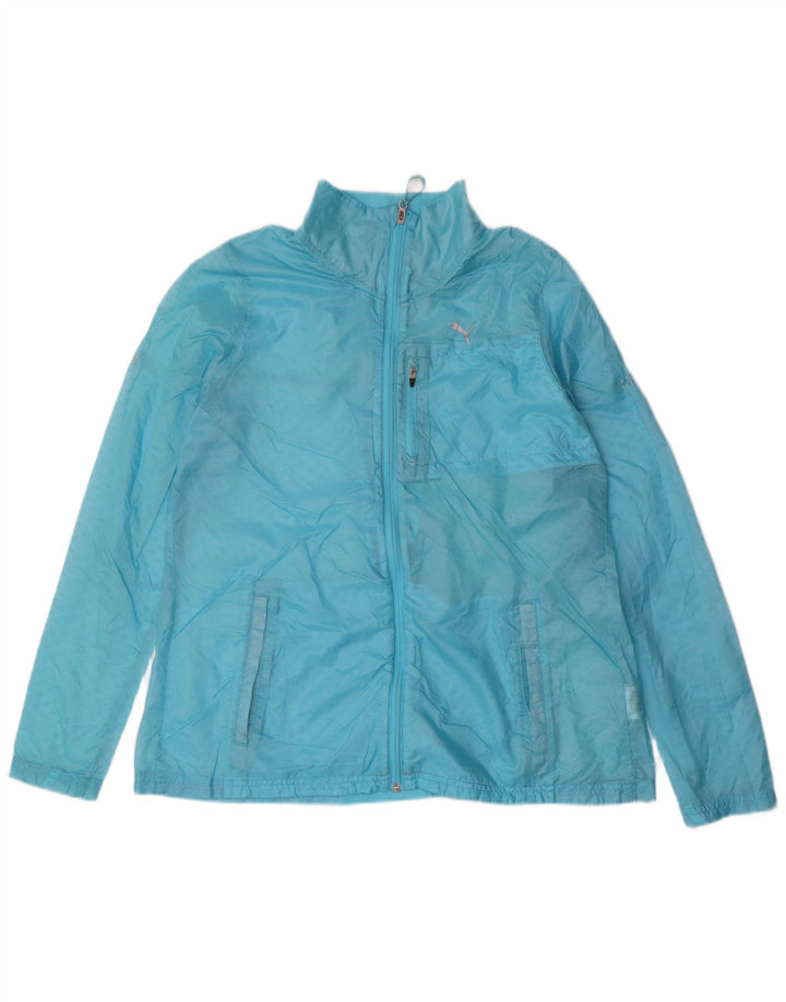 Jachetă de ploaie PUMA pentru femei UK 12 Medium Blue Nylon