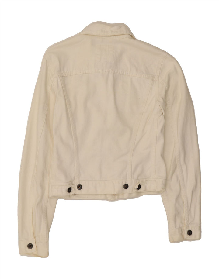 ROY ROGERS Girls Denim Jacket 8-9 Years Off White Vintage Roy Rogers and Second-Hand Roy Rogers from Messina Hembry 