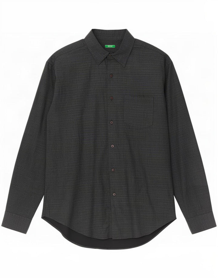 Cămașă Benetton pentru bărbați, XL, albastru marine