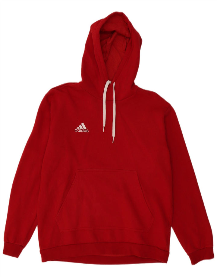 Pulover Adidas pentru bărbați, bumbac roșu mare