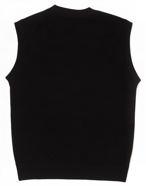 Top cu vesta Zara pentru femei UK 16 Lyocell mare negru