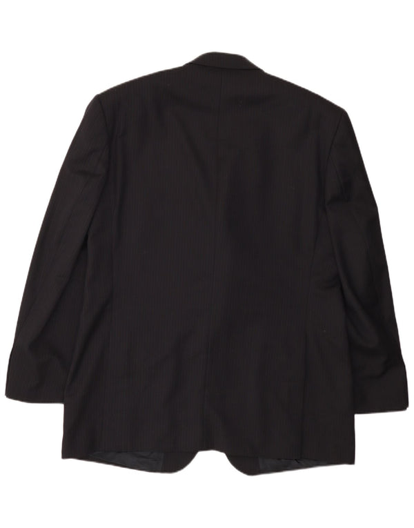 Jachetă blazer Yves Saint Laurent pentru bărbați IT 54 2XL bleumarin cu dungi