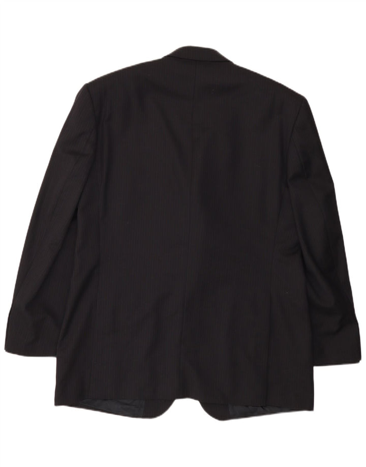 Jachetă blazer Yves Saint Laurent pentru bărbați IT 54 2XL bleumarin cu dungi