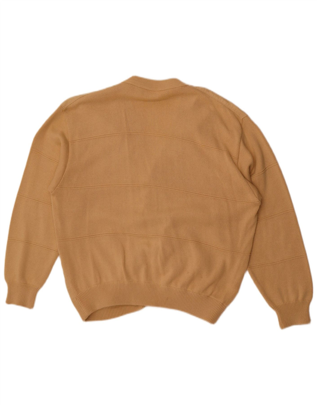 Cardigan Vintage pentru bărbați, mare, în dungi, bej
