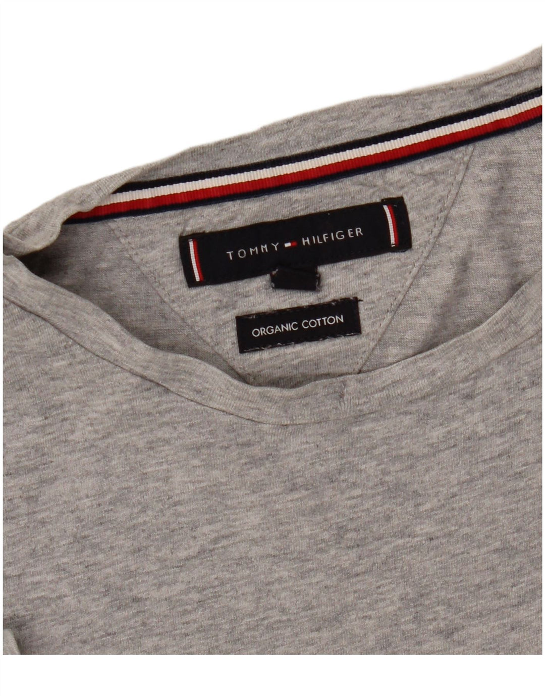 Tricou grafic Tommy Hilfiger pentru bărbați Top mic din bumbac gri
