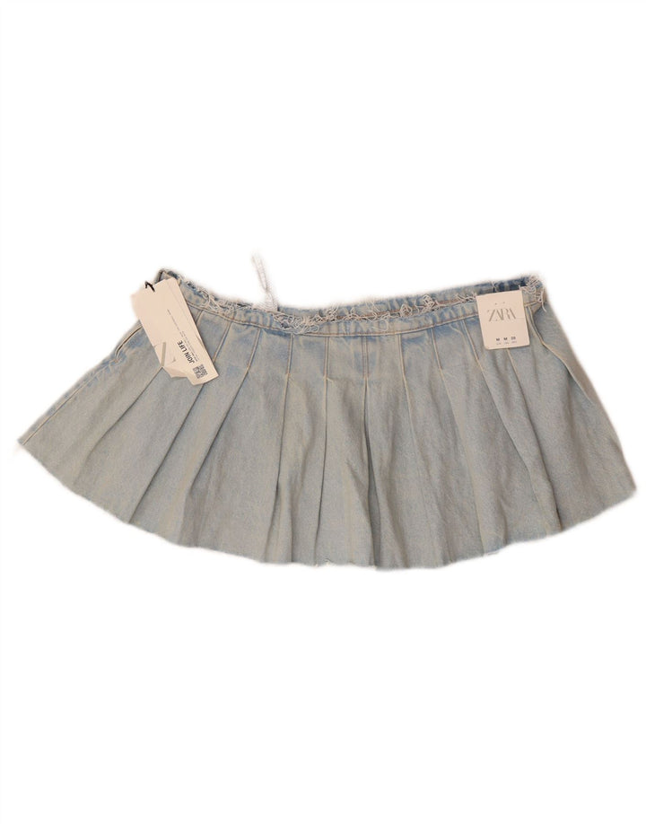 Fusta Mini Denim Zara Femei Mediu W28 Bumbac Albastru