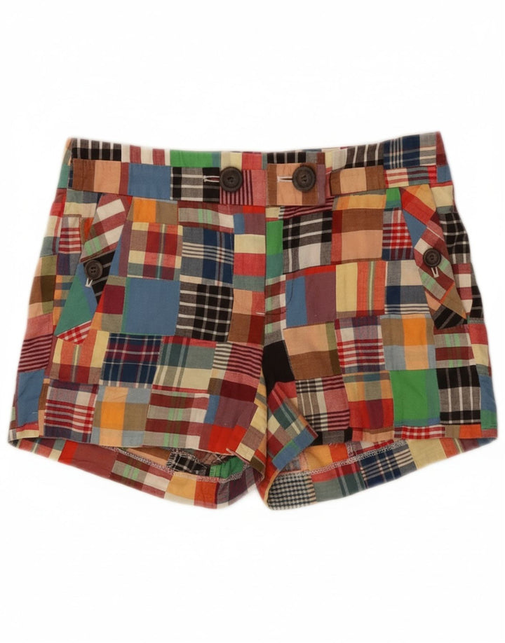 J. CREW Womens City Fit Chino Shorts US 0 XS W30  Multicoloured Patchwork Vintage J. Crew and Second-Hand J. Crew from Messina Hembry 