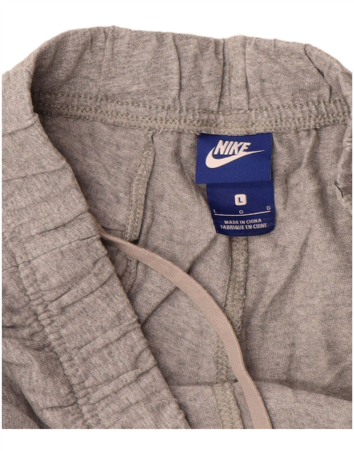 Pantaloni scurți sport Nike pentru bărbați, mari, gri, bumbac