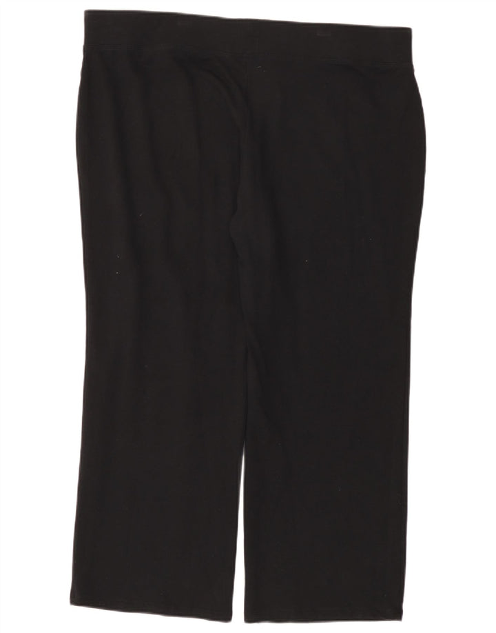 MARKS & SPENCER Pantaloni de trening pentru femei UK 20 2XL Bumbac negru