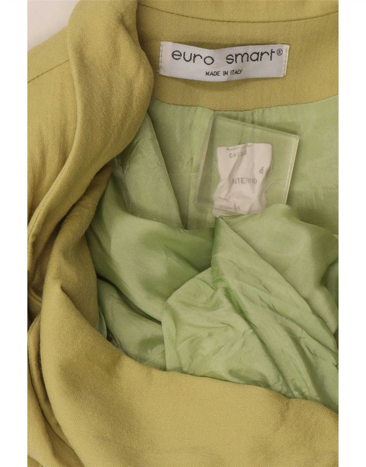 Jachetă vintage pentru femei cu 4 nasturi IT 44 Medium Khaki Viscose