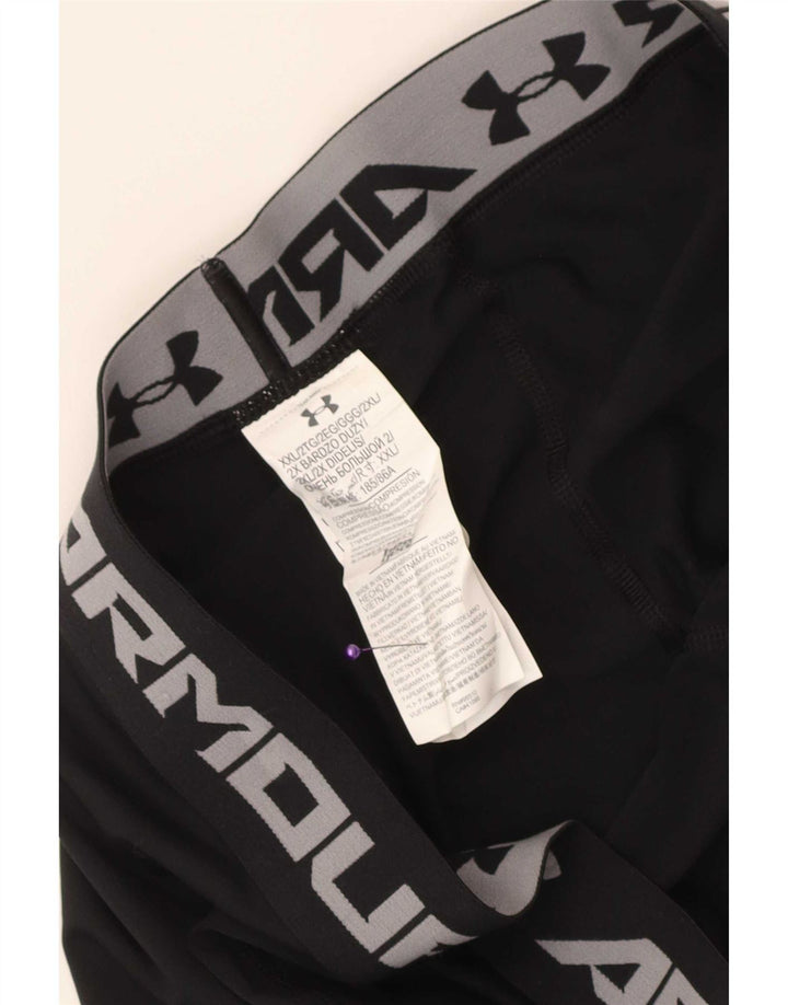 Legging Capri cu grafică Under Armour pentru bărbați, poliester negru 2XL