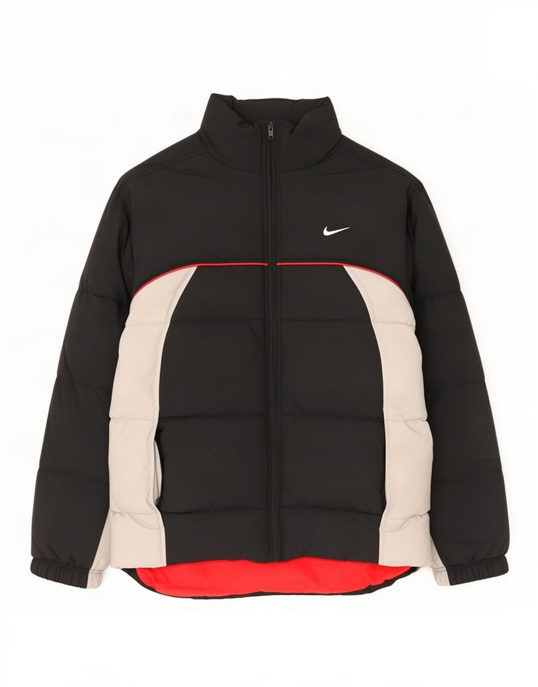 Jachetă căptușită cu grafică Nike pentru bărbați Marea Britanie 36/38 Mic, negru, nailon color bloc