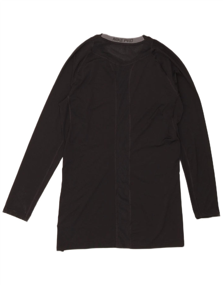 Nike pentru bărbați Dri Fit Top cu mânecă lungă XL, poliester negru