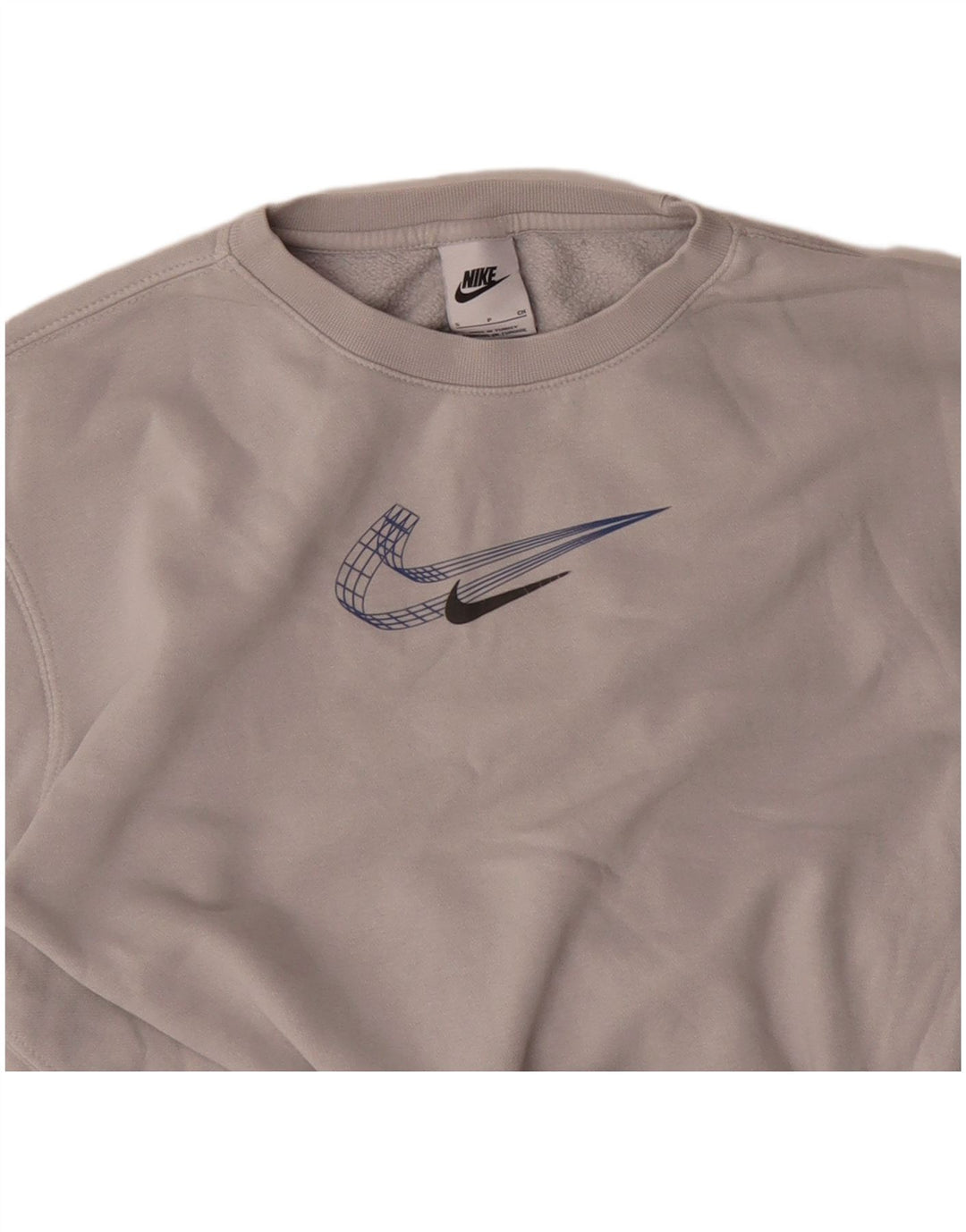 Pulover NIKE pentru femei, UK 8, bumbac gri mic