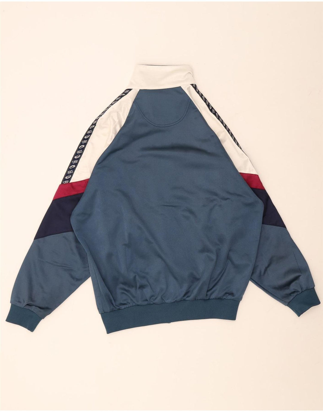 Jachetă de top pentru trening grafic Asics pentru bărbați IT 50 Medium Bleumarin Colorblock