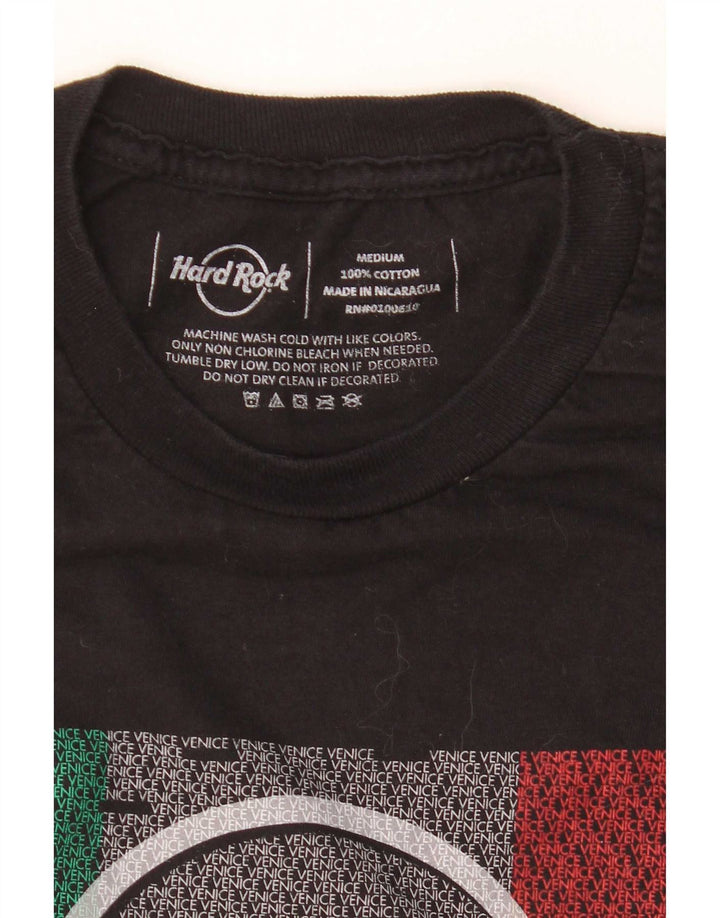Tricou grafic Venice pentru bărbați Hard Rock Cafe Top mediu din bumbac negru