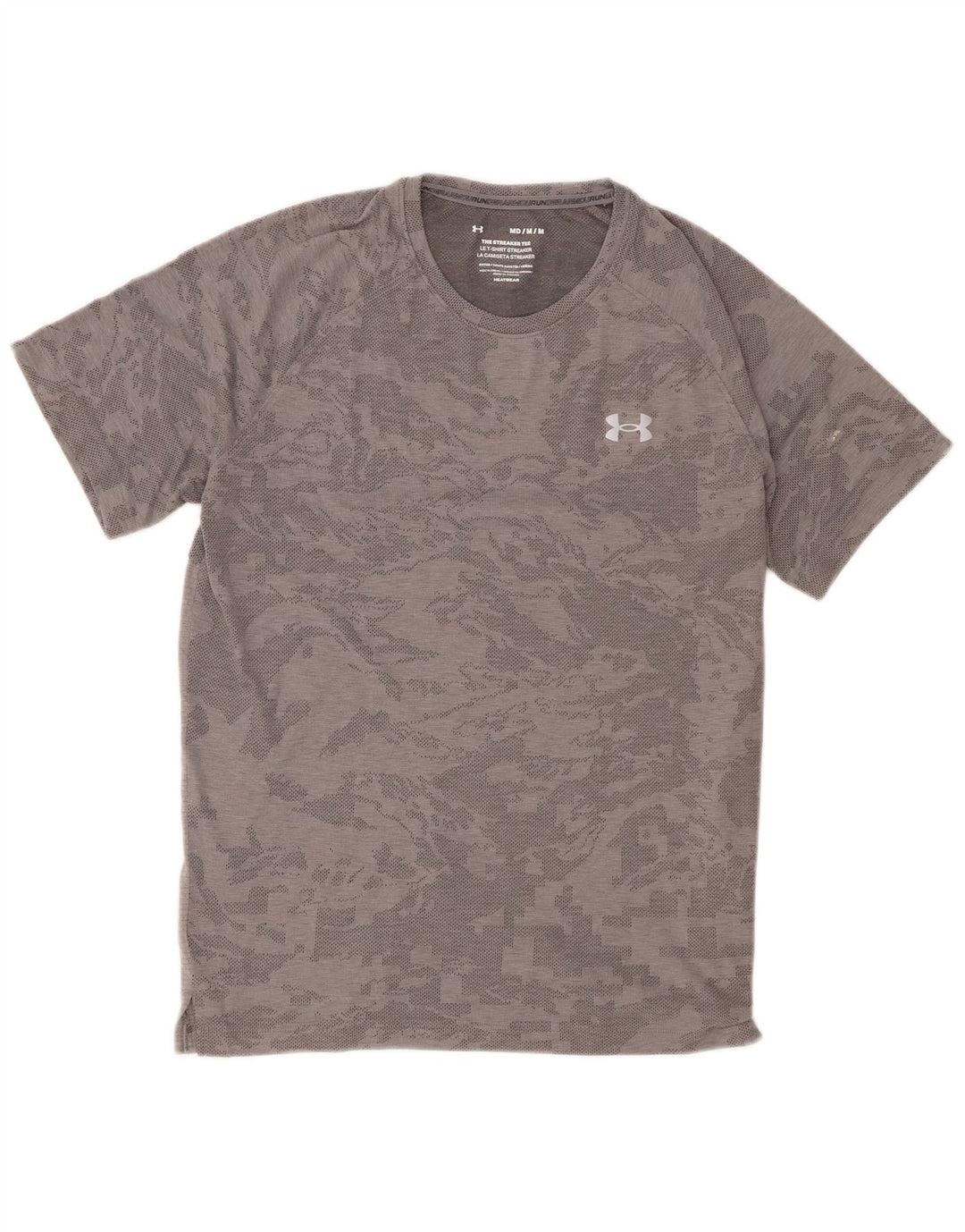 Tricou Under Armour pentru bărbați Heat Gear Top Medium Gri Camuflaj