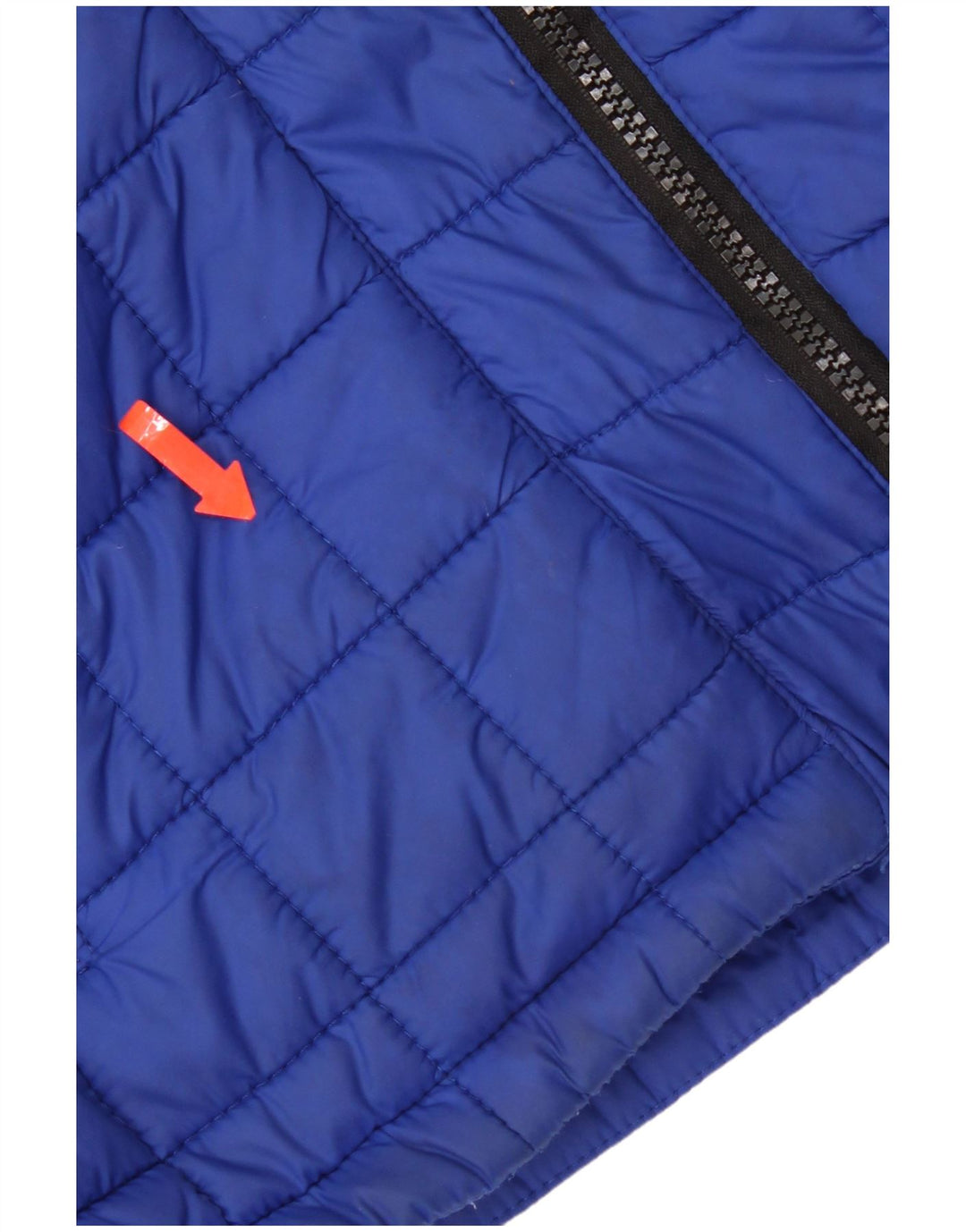 Jachetă căptușită cu glugă Superdry pentru femei UK 10 Small Blue Nylon