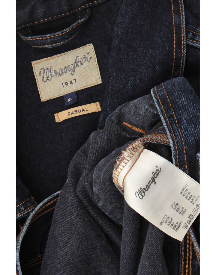 Jachetă de blugi pentru bărbați Wrangler UK 42 XL bumbac bleumarin