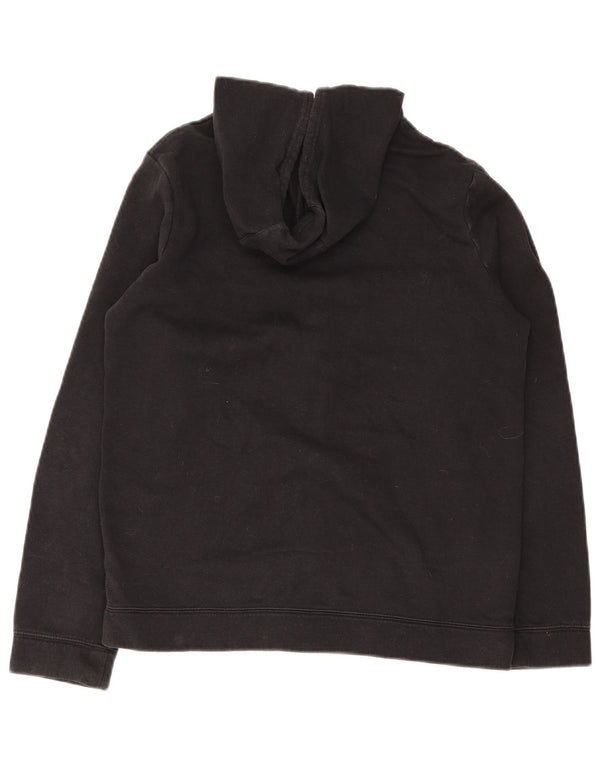 Pulover Nike pentru băieți, cu captură standard, cu fermoar, 13-14 ani, XL, bumbac negru