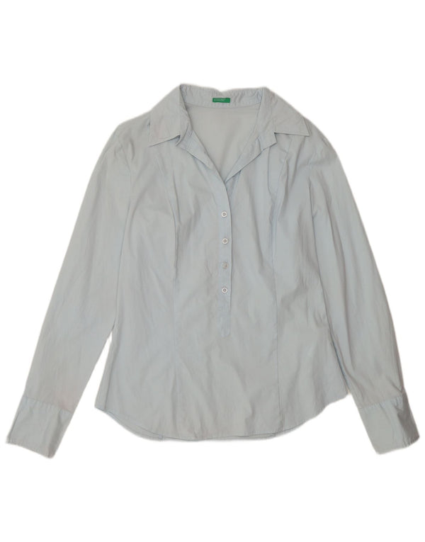 Pulover pentru femei Benetton UK 14 Mare Bumbac albastru