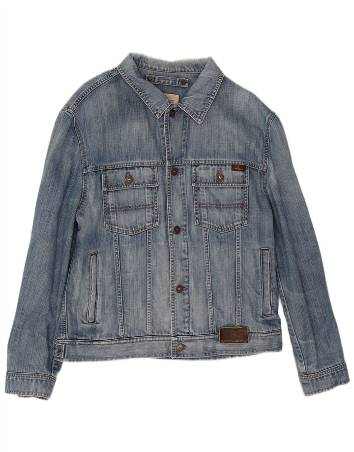 Jachetă de blugi pentru bărbați Camel Active UK 38, bumbac albastru mediu