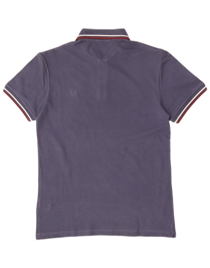 Cămașă polo pentru bărbați Fred Perry, ușor și elastic, din bumbac bleumarin mediu