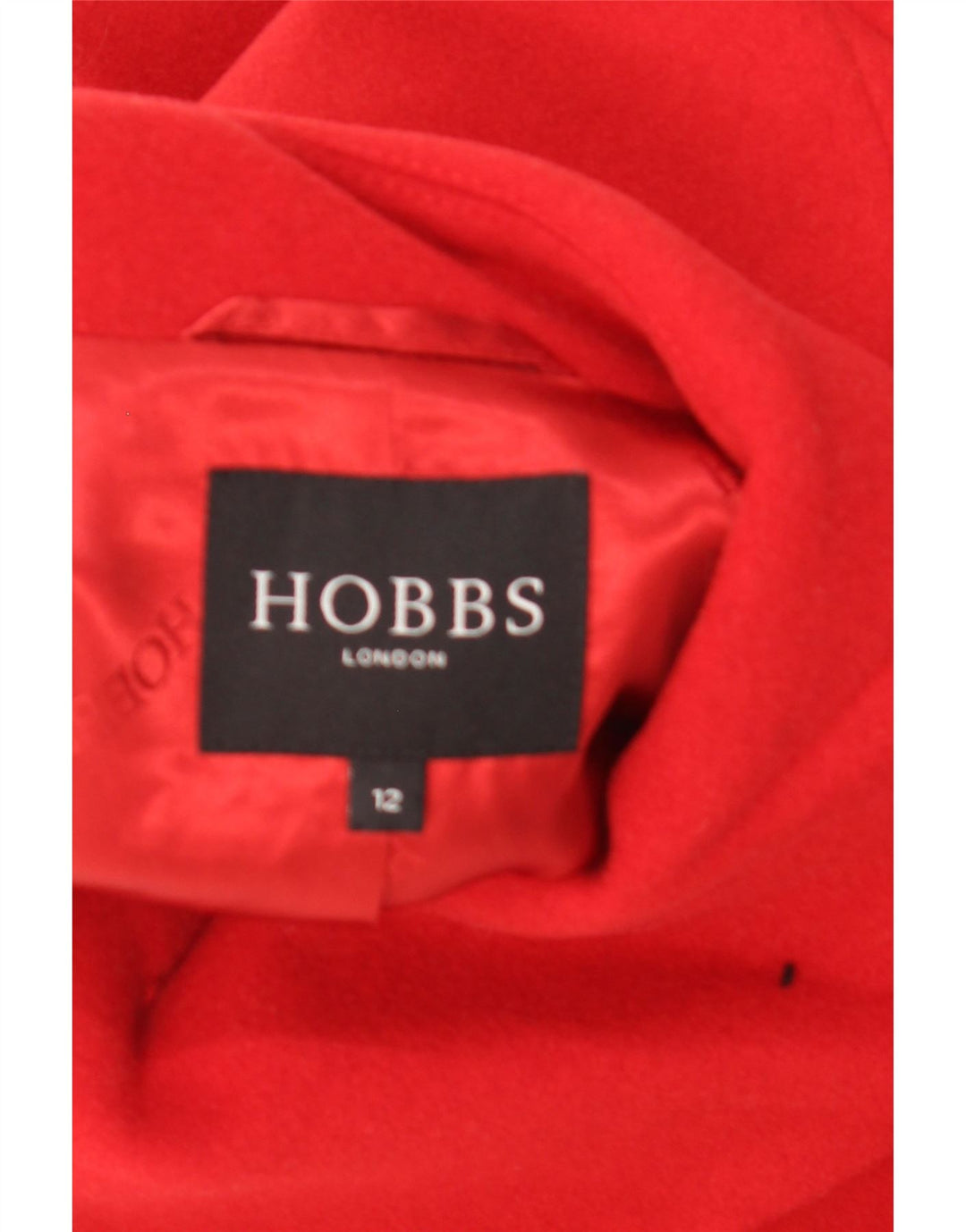 HOBBS Palton pentru femei UK 12 Lână roșie medie