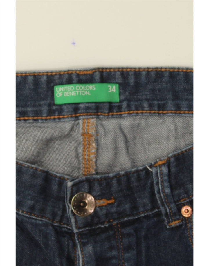 BENETTON Mens Denim Shorts W34 Large Navy Blue Cotton Vintage Benetton and Second-Hand Benetton from Messina Hembry 