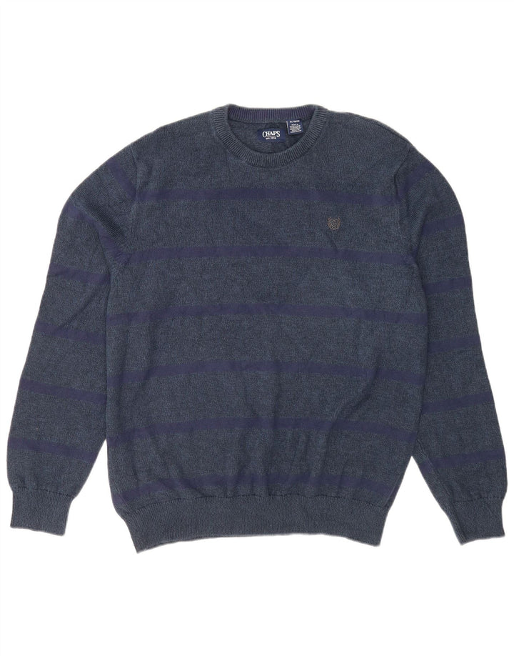 Pulover Chaps pentru bărbați, cu gât crew, XL, bumbac bleumarin
