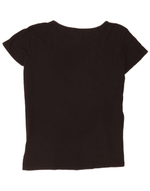 Tricou cu grafică obișnuită pentru femei G-Star Top UK 14, mare, negru, bumbac