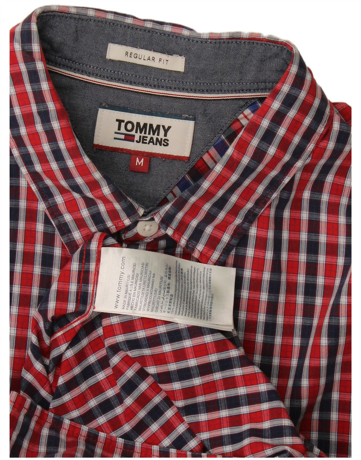 Cămașă pentru bărbați Tommy Hilfiger, cu tăiere obișnuită, roșu mediu din bumbac