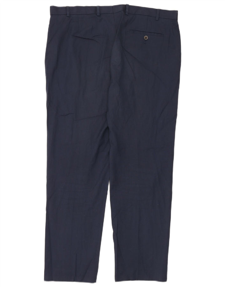 Marks & Spencer Pantaloni drepți pentru bărbați L38 L31 Poliester bleumarin