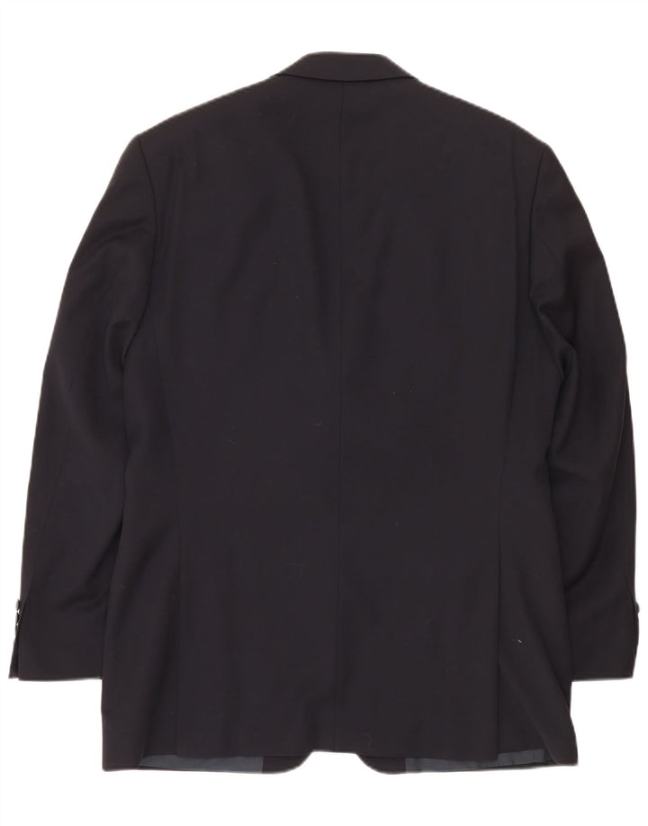 Blazer pentru bărbați Hugo Boss, cu 3 nasturi, EU 50, lână virgină mare, neagră