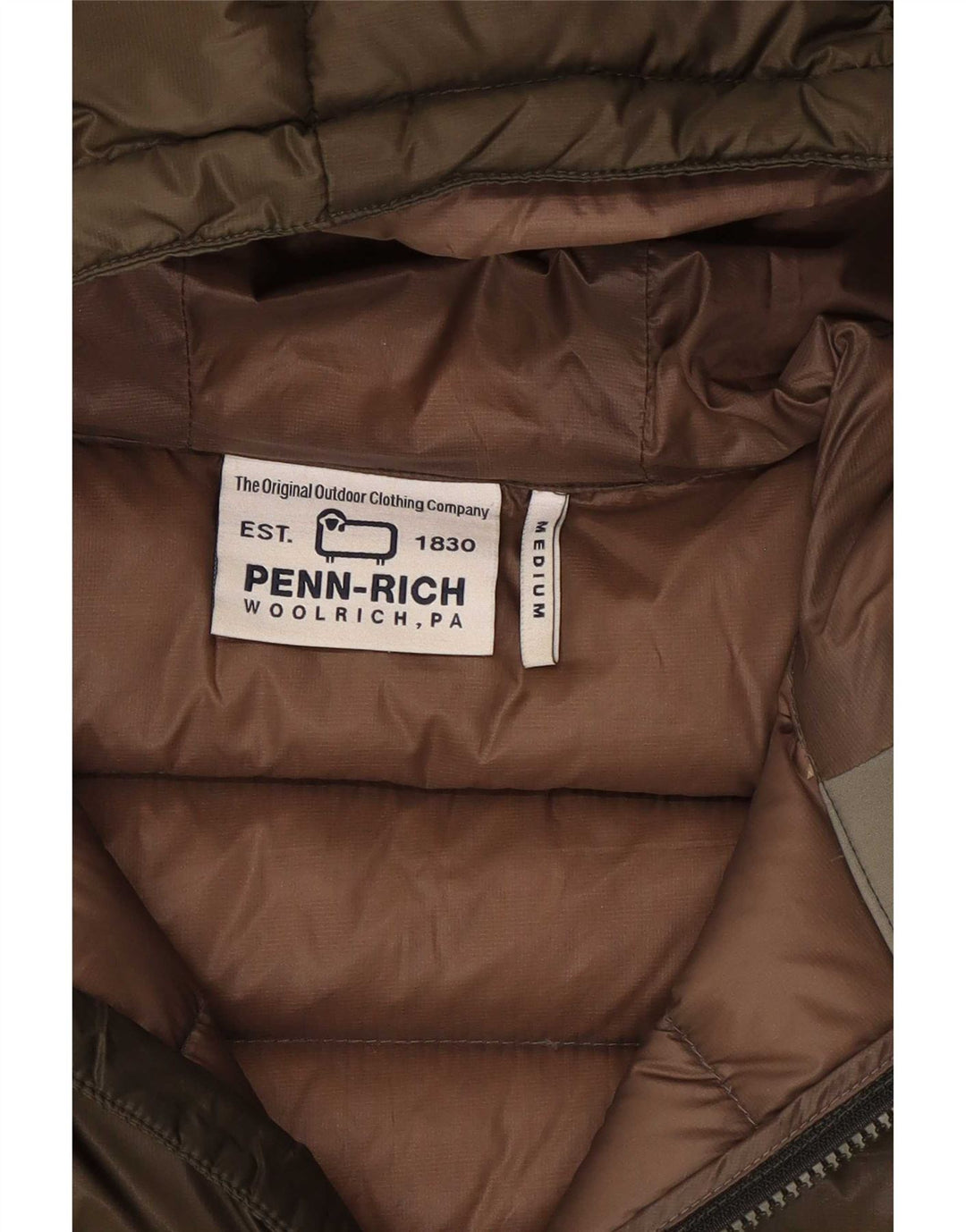 Jachetă căptușită pentru bărbați Woolrich Penn-Rich Graphic UK 38 Medium Khaki