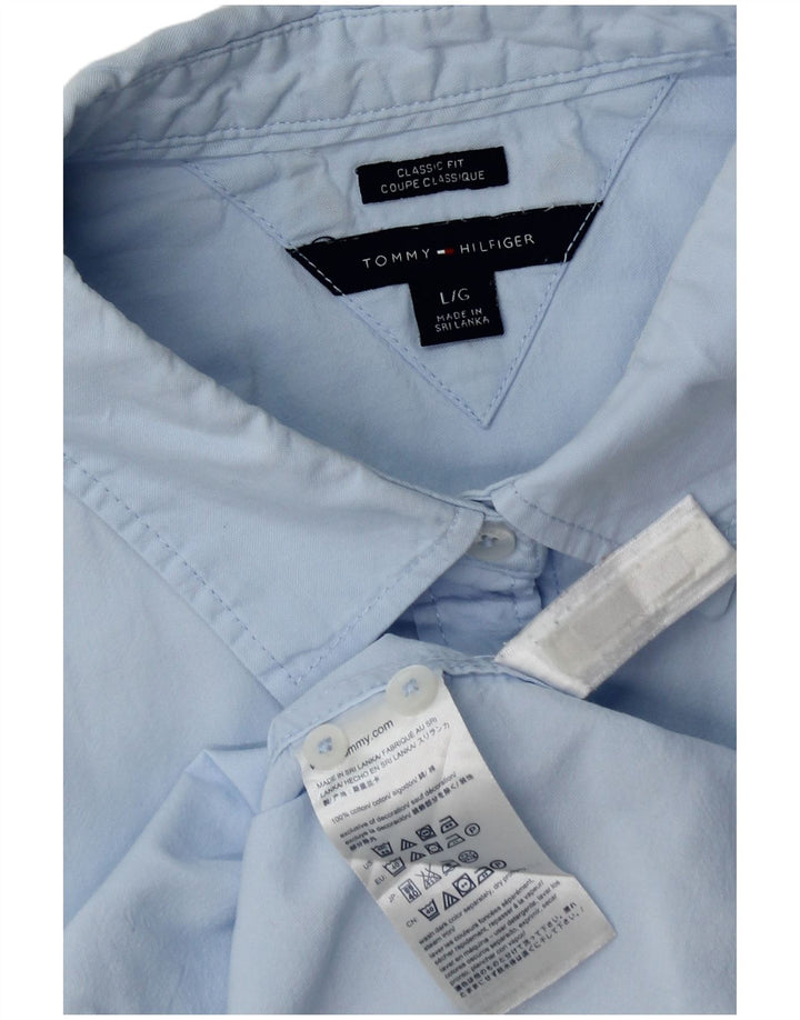 Cămașă pentru femei Tommy Hilfiger Classic Fit, mare, albastru, bumbac