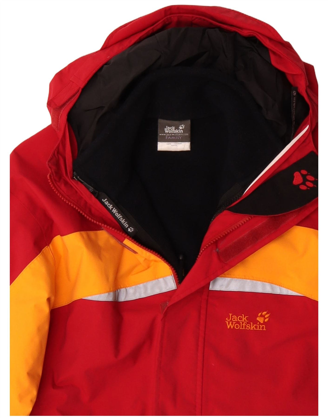 Jack Wolfskin Jachetă Windbreaker cu grafică pentru băieți 15-16 ani, roșu colorblock