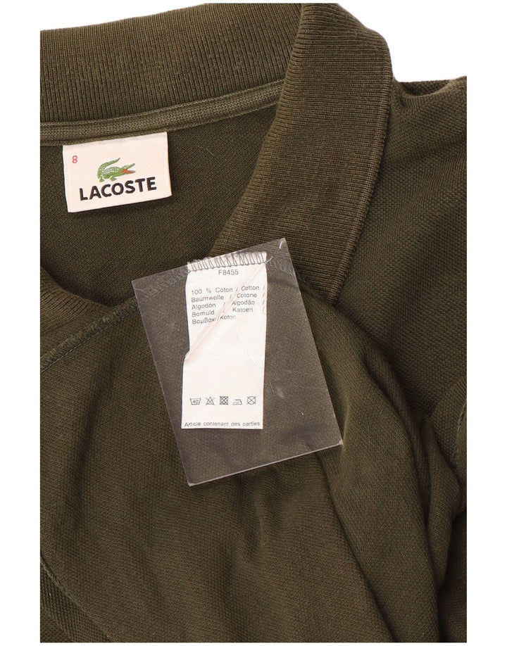Tricou polo pentru bărbați cu mânecă lungă LACOSTE Mărimea 8 3XL Bumbac kaki