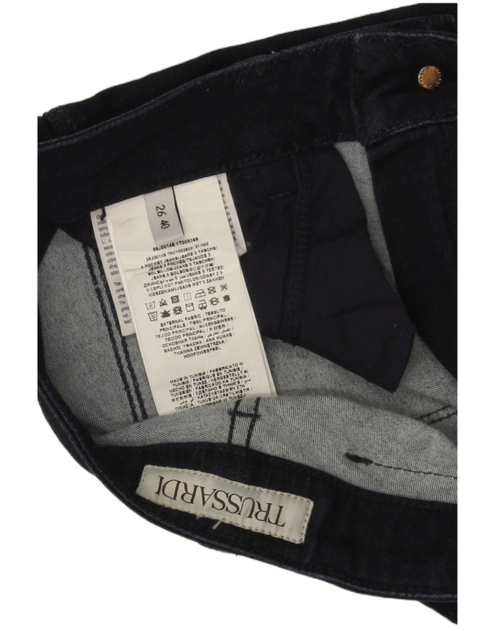 Blugi evazați pentru femei Trussardi W26 L31 bumbac bleumarin