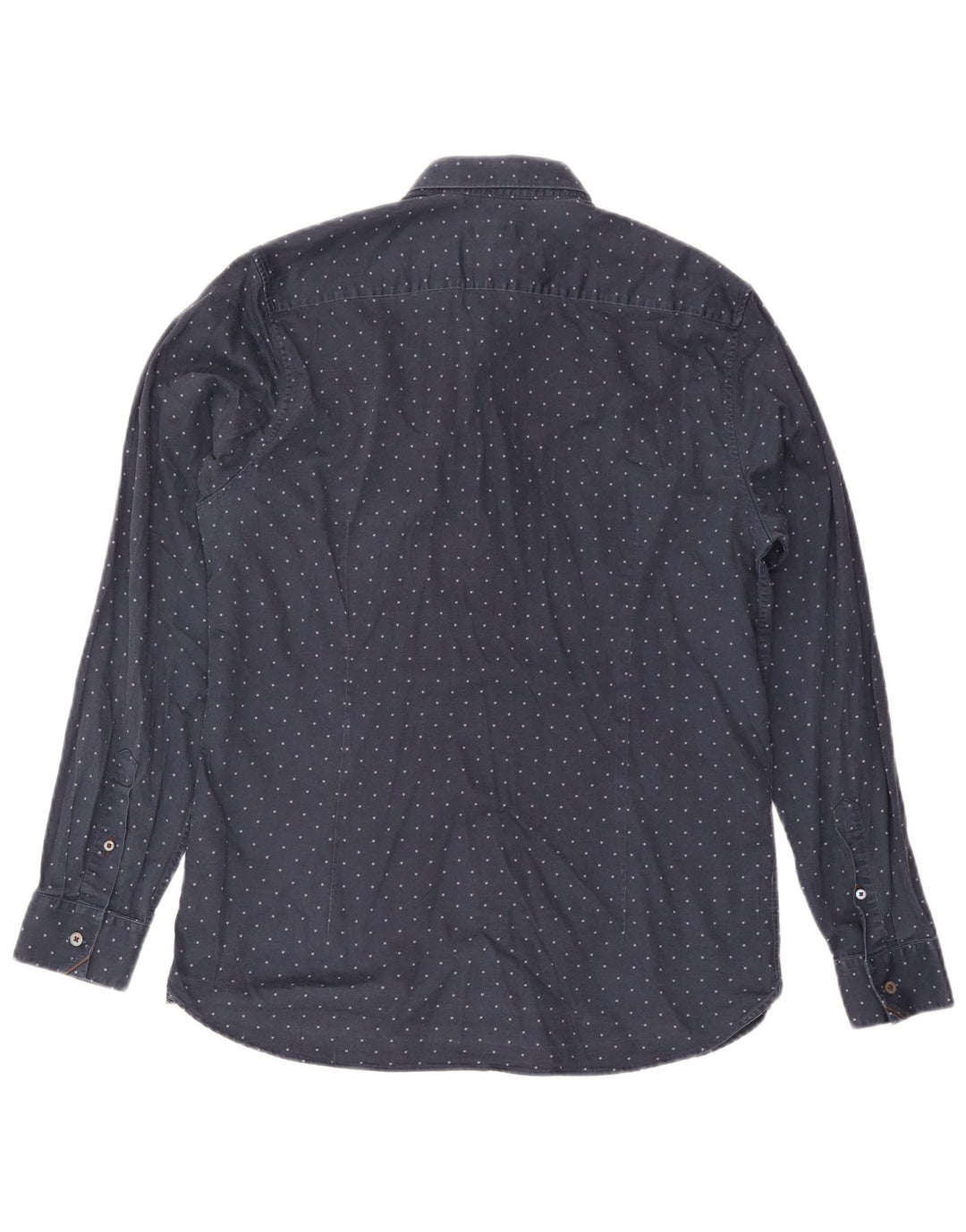 Cămașă pentru bărbați Ted Baker cu model abstract Mărimea 4 mare, bumbac bleumarin